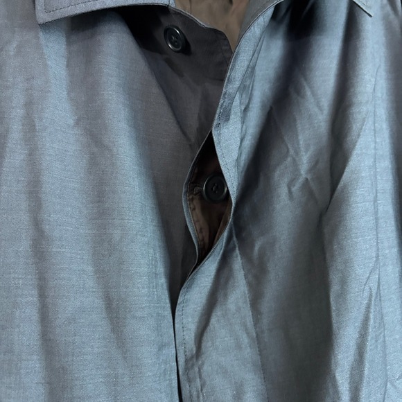 Nordstrom Loro Piana Storm System Men's 52R 100% Wool Long Over Coat *flaws - Picture 9 of 15